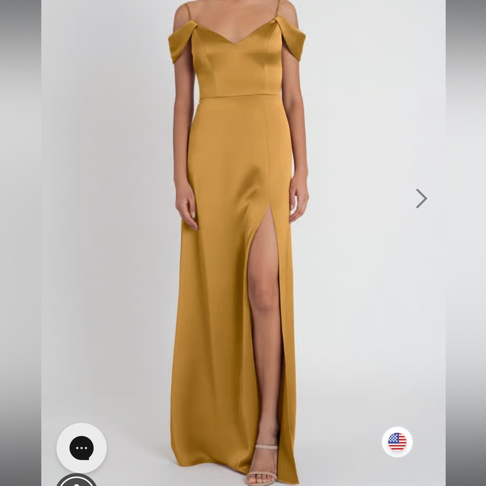 NWT Jenny Yoo Priyanka Marigold Dress